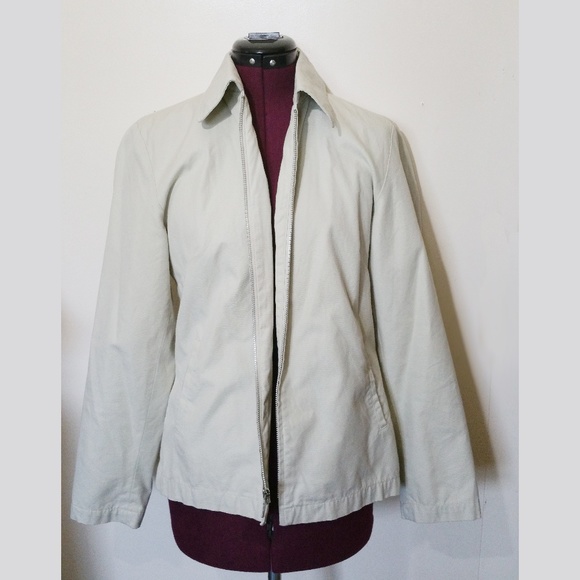 Light Tan Gap Womens Twill Jacket Size M - Picture 1 of 3